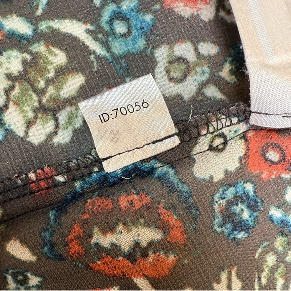 Ann Taylor LOFT Brown Rustic Floral Tunic Blouse Sz M - Picture 11 of 12